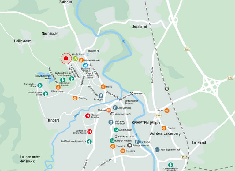 Wohnung zum Kauf 699.900 € 3 Zimmer 99,2 m²<br/>Wohnfläche ab sofort<br/>Verfügbarkeit Ostrachweg 12 Halde Kempten 87439
