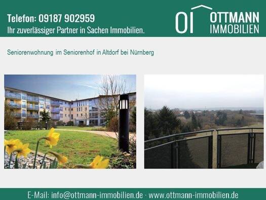 Wohnung zur Miete 695 € 2 Zimmer 57 m² 3. Geschoss frei ab sofort Altdorf Altdorf b. Nürnberg 90518