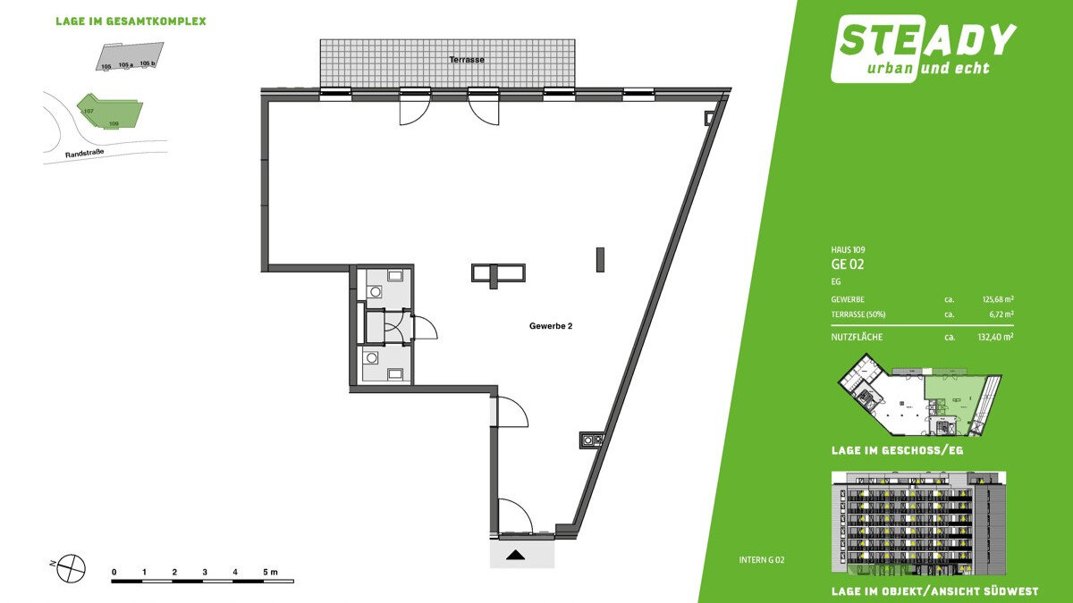 Laden zur Miete 2.150 € 1 Zimmer Randstraße 109A Stellingen Hamburg-Stellingen 22525