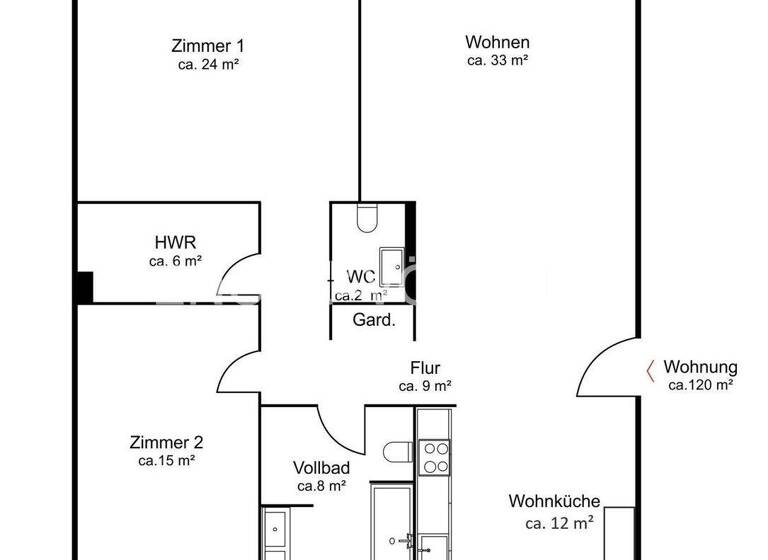 Wohnung zum Kauf 952.000 € 3 Zimmer 120 m² Harvestehude Hamburg 20144