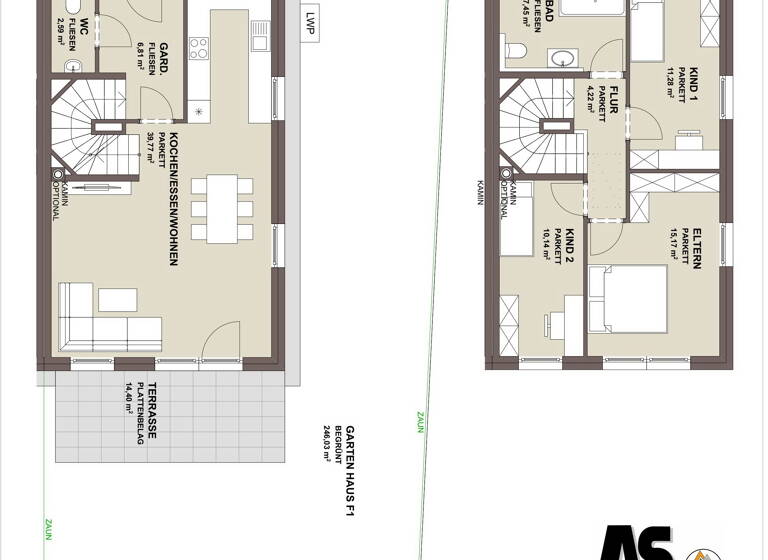Doppelhaushälfte zum Kauf provisionsfrei 475.000 € 4 Zimmer 100,5 m² Moosdorf 5141