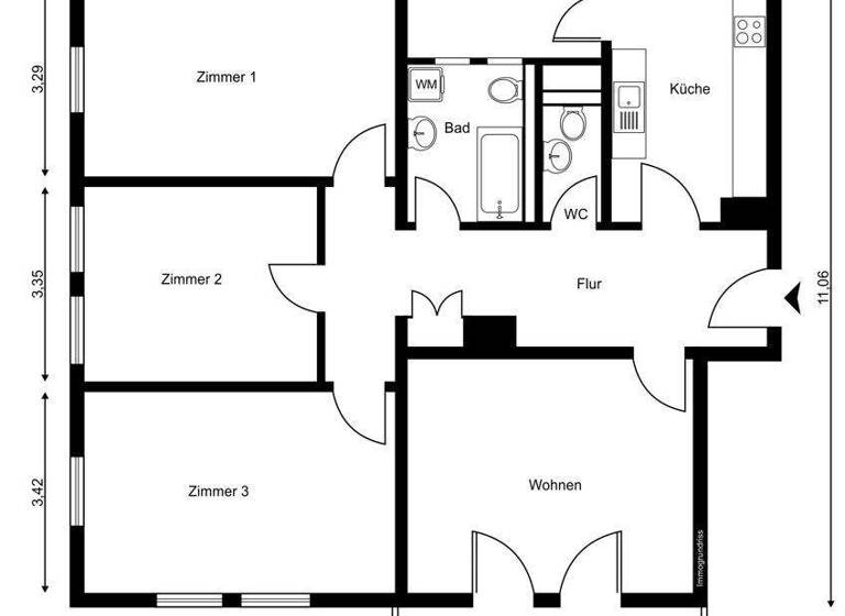 Wohnung zum Kauf 349.000 € 4 Zimmer 106 m² Breisach Breisach am Rhein 79206