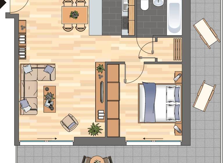 Wohnung zur Miete 514 € 2 Zimmer 63 m²<br/>Wohnfläche 5.<br/>Geschoss Zollhofstraße 4 Mitte Ludwigshafen am Rhein 67061