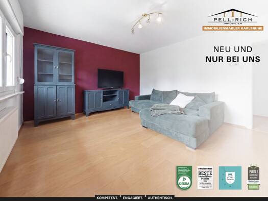 Wohnung zur Miete 775 € 2 Zimmer 53,5 m² Mühlburg Mühlburg 76187