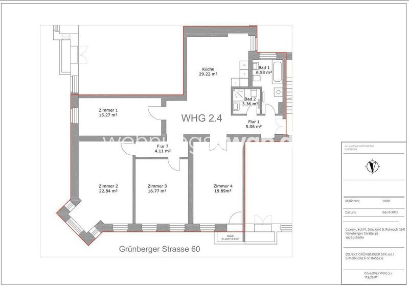 Studio zur Miete 1.700 € 4 Zimmer 127 m²<br/>Wohnfläche 2.<br/>Geschoss Friedrichshain 10245