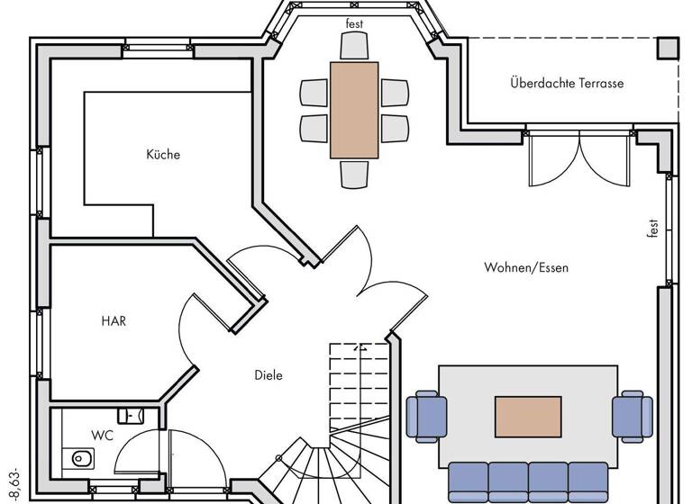 Bungalow zum Kauf 755.000 € 4 Zimmer 152 m² 1.160 m² Grundstück frei ab 01.08.2027 Dahlwitz-Hoppegarten Hoppegarten 15366