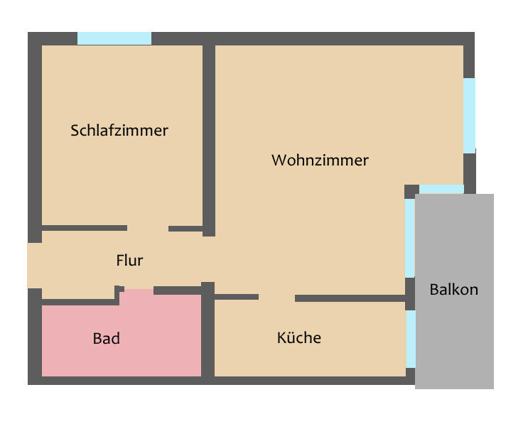 Wohnung zum Kauf 93.000 € 2 Zimmer 58 m²<br/>Wohnfläche 2.<br/>Geschoss Oelkerstraße 12 Hillegossen Bielefeld / Hillegossen 33699