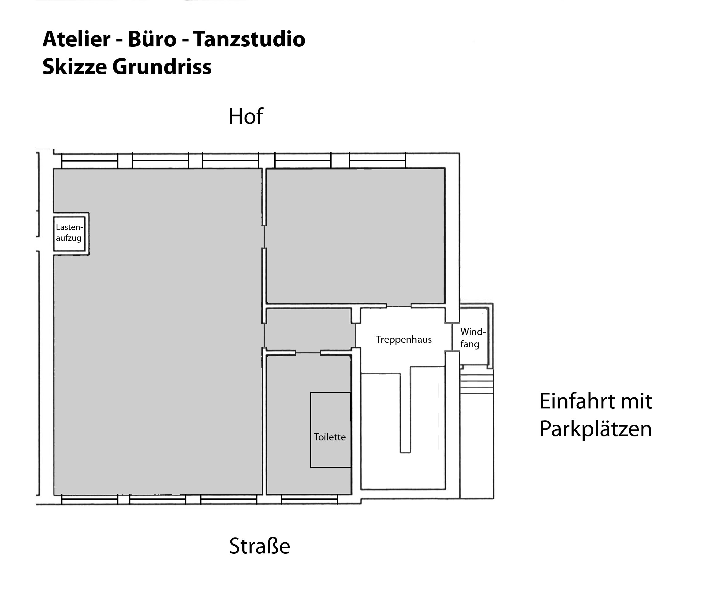 Atelier zur Miete 900 € 2 Zimmer 150 m²<br/>Bürofläche Grünwettersbach Karlsruhe 76228