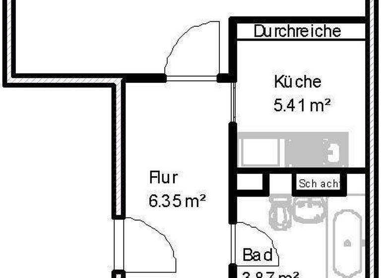 Wohnung zur Miete 461 € 3 Zimmer 57,6 m² 2. Geschoss Quittenweg 43 Reform Magdeburg 39118