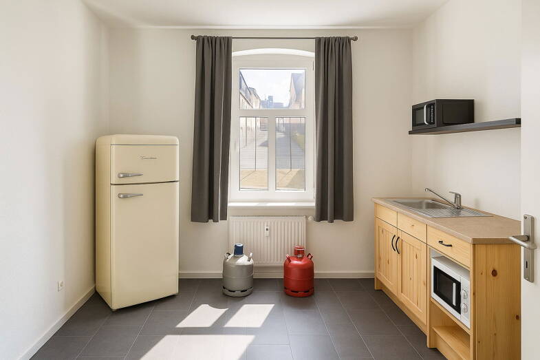 Wohnung zur Miete 234 € 1 Zimmer 39,8 m² EG frei ab 01.06.2025 Poststraße 34 Meerane Meerane 08393
