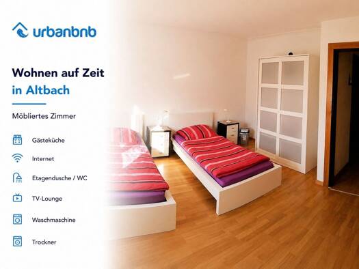 WG-Zimmer zur Miete auf Zeit 550 € 14 m² frei ab 13.11.2026 Schillerstraße Altbach 73776