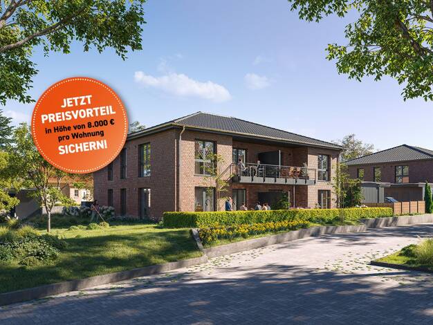 Wohnung zum Kauf - Erstbezug provisionsfrei 405.850 € 3 Zimmer 80,8 m² frei ab sofort Harsefeld Harsefeld 21698
