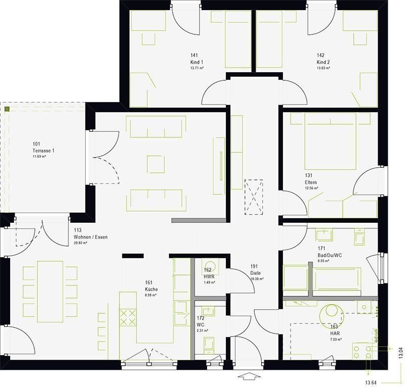 Bungalow zum Kauf provisionsfrei 297.000 € 4 Zimmer 138 m²<br/>Wohnfläche Merseburg Merseburg 06217