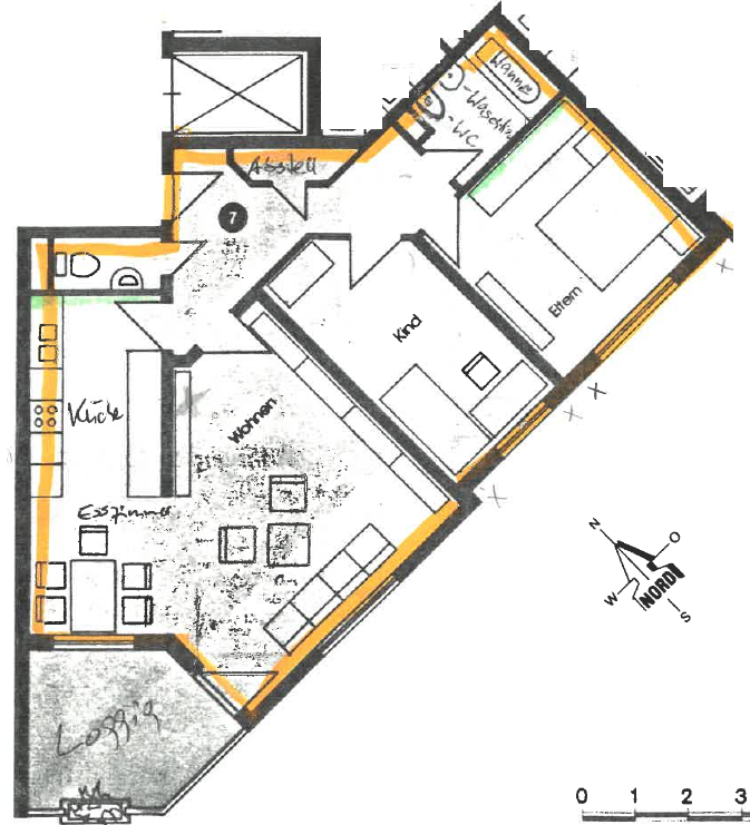 Wohnung zur Miete 1.200 € 3,5 Zimmer 88 m²<br/>Wohnfläche 4.<br/>Geschoss ab sofort<br/>Verfügbarkeit Furtwangerstr. 4 Diezenhalde / Grund Böblingen 71034