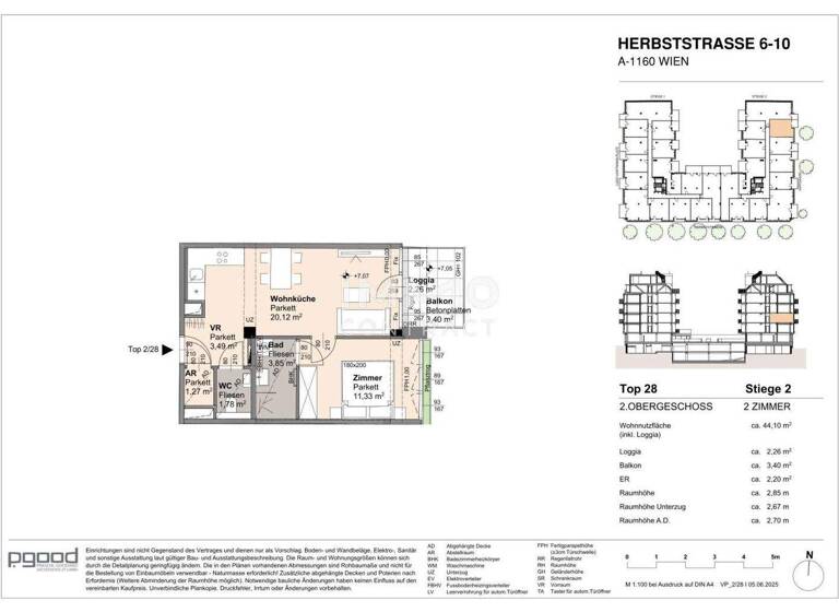 Wohnung zum Kauf 289.600 € 2 Zimmer 41,8 m² frei ab 01.09.2028 Wien 1160