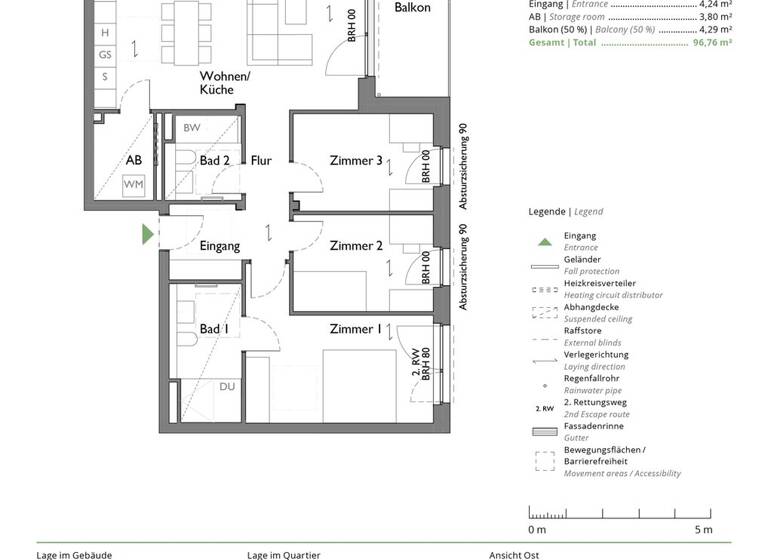 Wohnung zum Kauf 467.000 € 4 Zimmer 96,8 m² 2. Geschoss Granitweg 17 Naunhof 04683