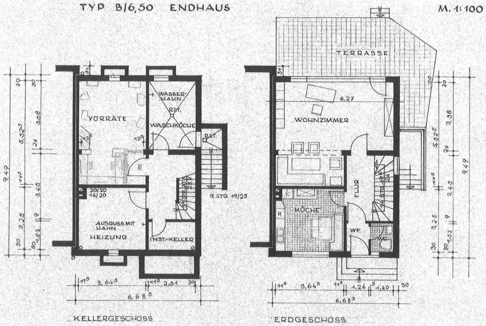 Reihenendhaus zum Kauf provisionsfrei 255.000 € 5 Zimmer 100,8 m²<br/>Wohnfläche 593 m²<br/>Grundstück ab sofort<br/>Verfügbarkeit Stülpnagelstraße 23 Burgtor / Stadtpark Lübeck 23552