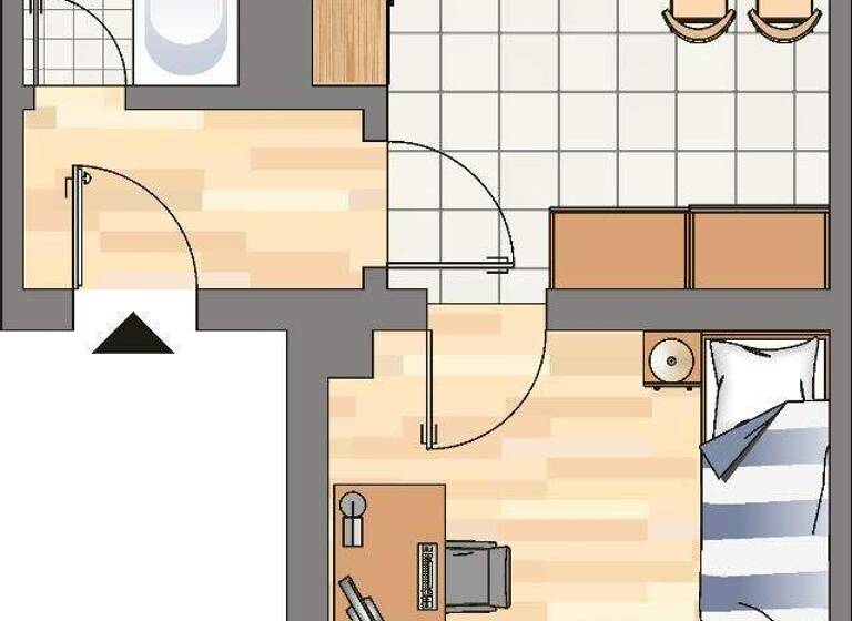 Wohnung zur Miete 308 € 1,5 Zimmer 35,7 m² EG frei ab 02.05.2026 Hauptstraße 36 Langendreer Bochum 44894