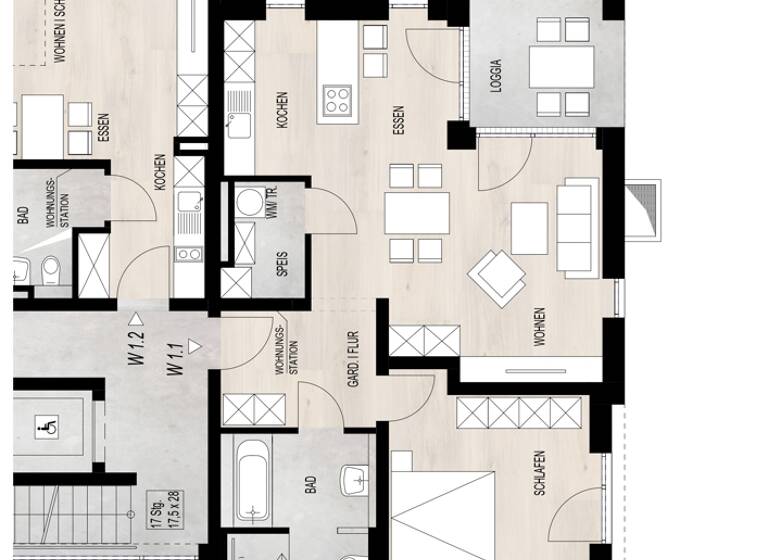 Wohnung zum Kauf - Erstbezug 308.192 € 2 Zimmer 74,2 m² EG Reisachangerstr. 2 Schwarzach 94374