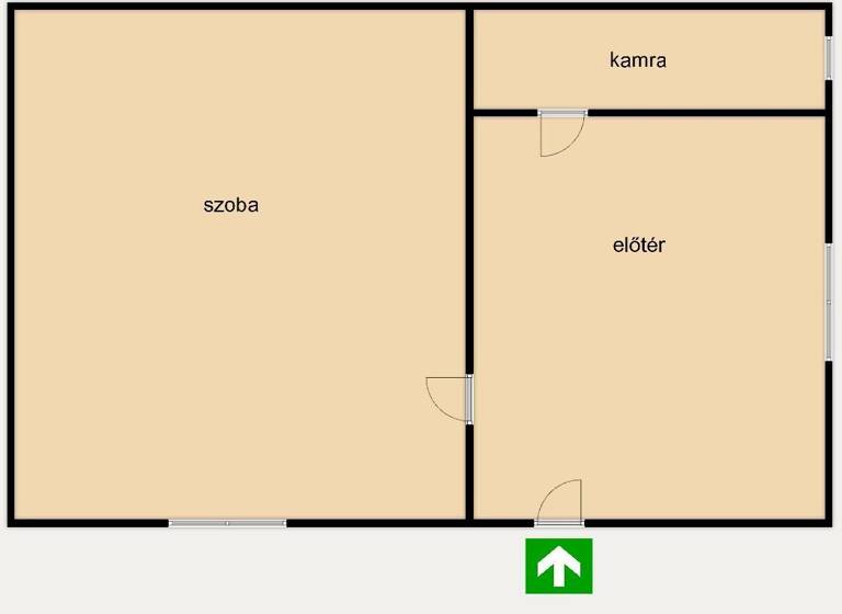 Einfamilienhaus zum Kauf 93.500 € 2 Zimmer 50 m² 704 m² Grundstück Györ
