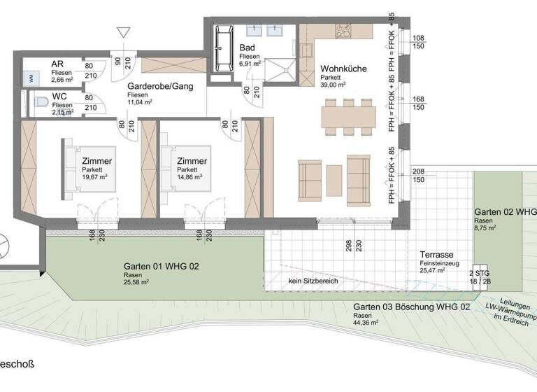 Wohnung zum Kauf - Erstbezug 798.000 € 3 Zimmer 96,3 m² frei ab sofort Altmünster 4813