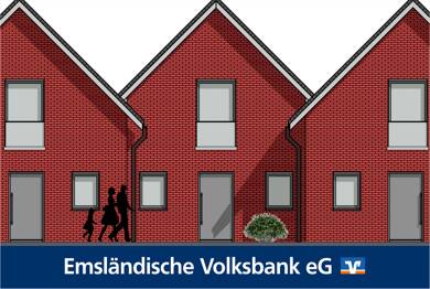 Reihenmittelhaus zum Kauf - Neubau 389.000 € 4 Zimmer 113 m² 288 m² Grundstück Brögbern Lingen / Brögbern 49811