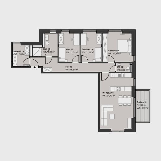 Wohnung zur Miete 1.549 € 4 Zimmer 112 m²<br/>Wohnfläche 1.<br/>Geschoss ab sofort<br/>Verfügbarkeit Bürgermeister-Dankers-Straße 4 Horneburg 21640