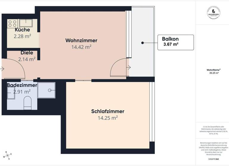 Wohnung zum Kauf 249.900 € 2 Zimmer 39,3 m² 3. Geschoss Partenkirchen Garmisch-Partenkirchen 82467