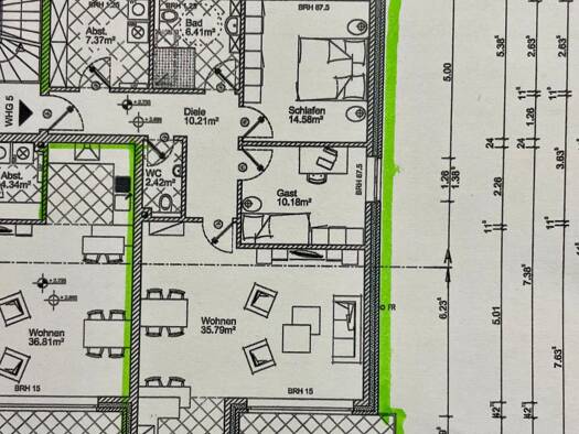 Wohnung zur Miete 920 € 3 Zimmer 92 m² Geschoss -1/3 frei ab sofort Papenburg 26871