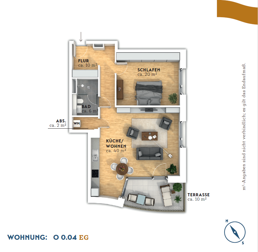 Wohnung zur Miete 1.190 € 2 Zimmer 88,7 m²<br/>Wohnfläche EG<br/>Geschoss 01.02.2025<br/>Verfügbarkeit Kommodore-Ziegenbein-Allee 1 Häfen - Handelshäfen Bremen 28217