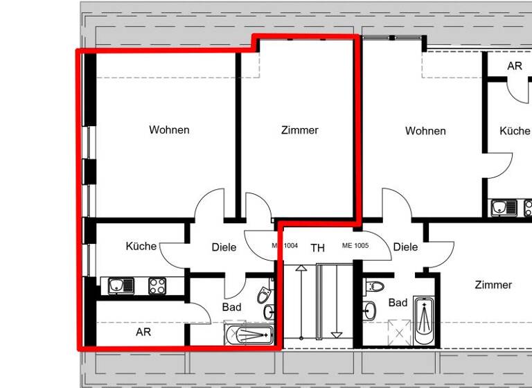 Wohnung zur Miete 728 € 2 Zimmer 60 m² 2. Geschoss Thon Nürnberg 90425