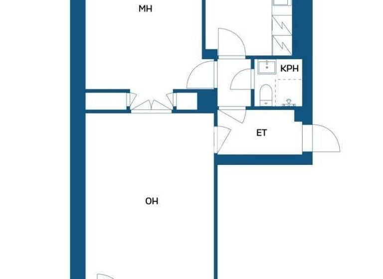 Studio zum Kauf 67.000 € 2 Zimmer 56 m² 2. Geschoss Valtakatu 27-29 Valkeakoski 37600