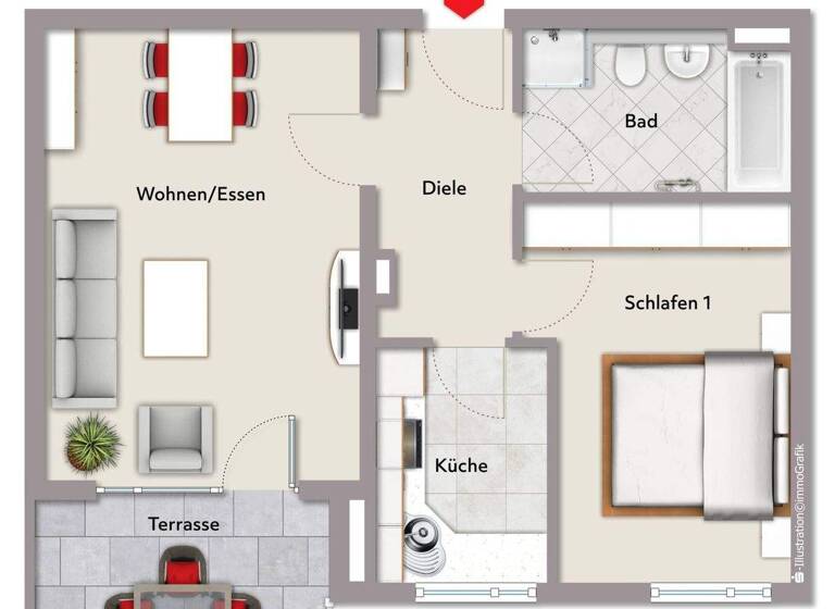 Wohnung zum Kauf 405.000 € 2 Zimmer 58 m² Innenstadt Augsburg 86150