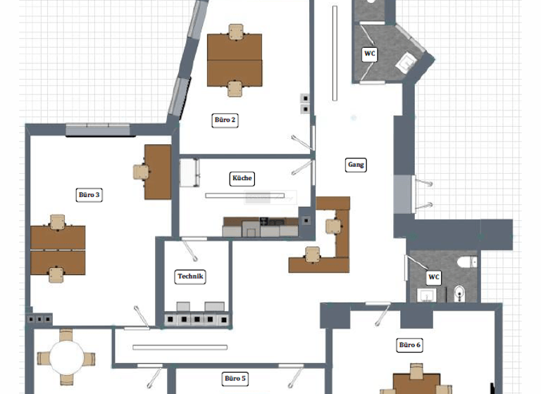 Bürofläche zur Miete provisionsfrei 5.998 € 6 Zimmer 205 m² Bürofläche Rudolfsplatz Wien 1010