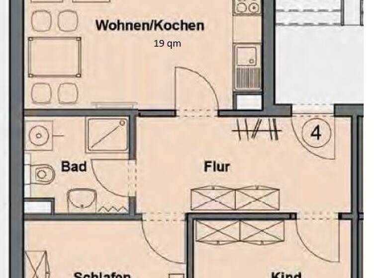 WG-Zimmer zur Miete - Erstbezug 976 € 3 Zimmer 65 m² 1. Geschoss frei ab 01.06.2026 Georg-Schwarz-Straße 161 Leutzsch Leipzig / Leutzsch 04179