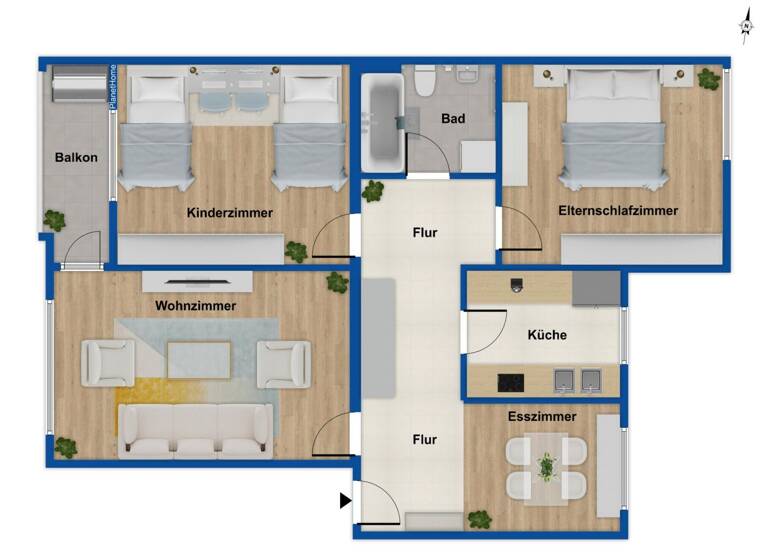 Wohnung zum Kauf 129.000 € 3 Zimmer 80,1 m² 3. Geschoss Schleswig 24837