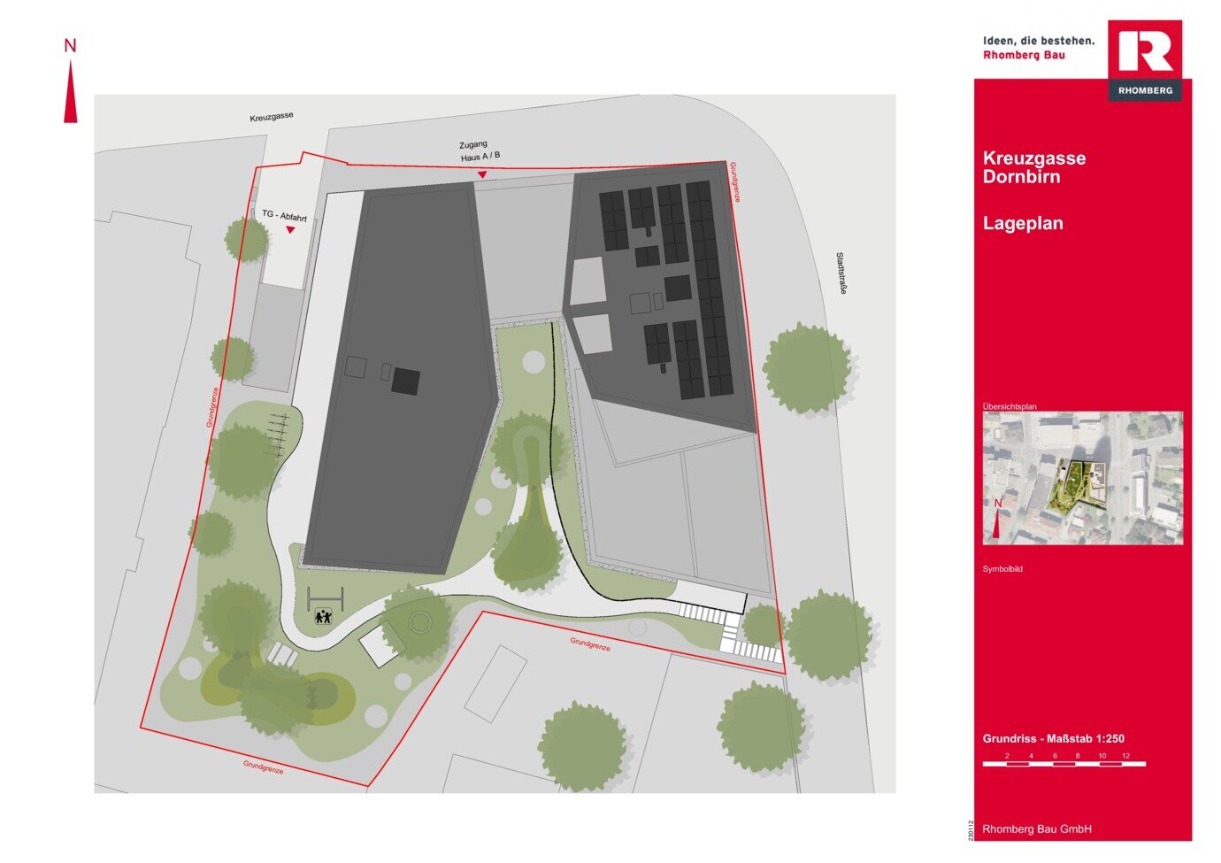 Terrassenwohnung zum Kauf 487.000 € 3 Zimmer 72,5 m²<br/>Wohnfläche Kreuzgasse 2 Dornbirn 6850