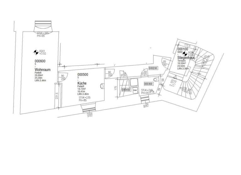 Wohnung zur Miete 525 € 2 Zimmer 1. Geschoss Hofgasse Innere Stadt Graz 8010