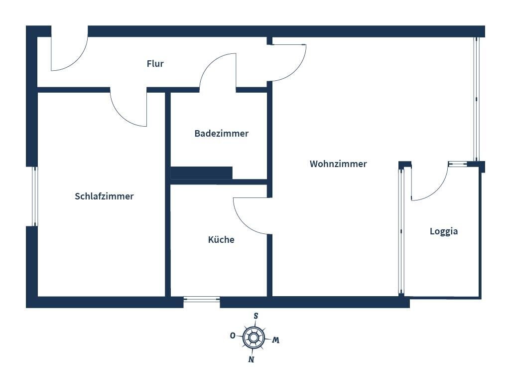 Wohnung zum Kauf 98.000 € 2 Zimmer 44,9 m²<br/>Wohnfläche 5.<br/>Geschoss Eichelkamp Wolfsburg 38440