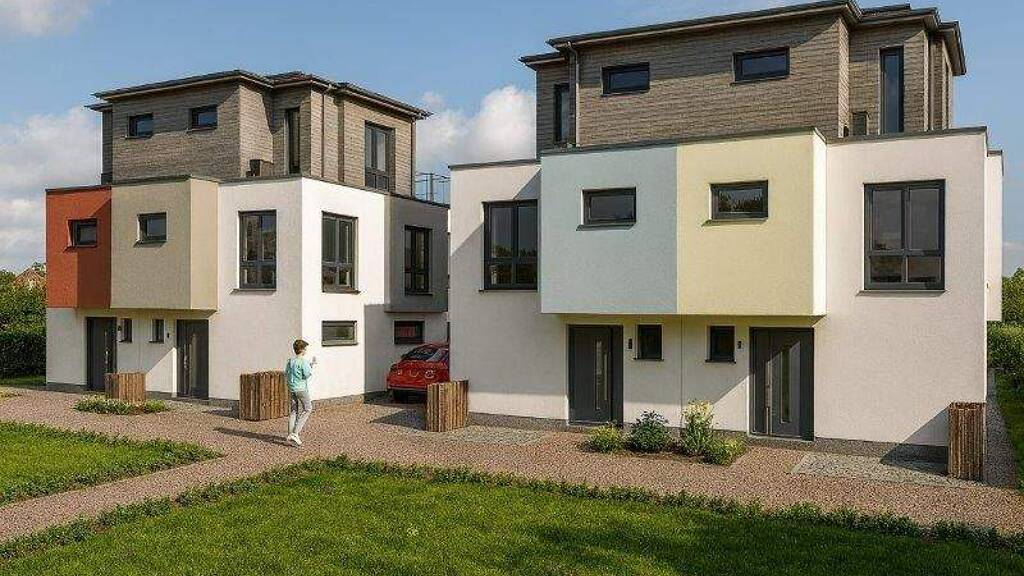 Doppelhaushälfte zum Kauf - Erstbezug provisionsfrei 634.000 € 5 Zimmer 142 m² 144 m² Grundstück Richthofenstr. 4A - 4C Teningen 79331