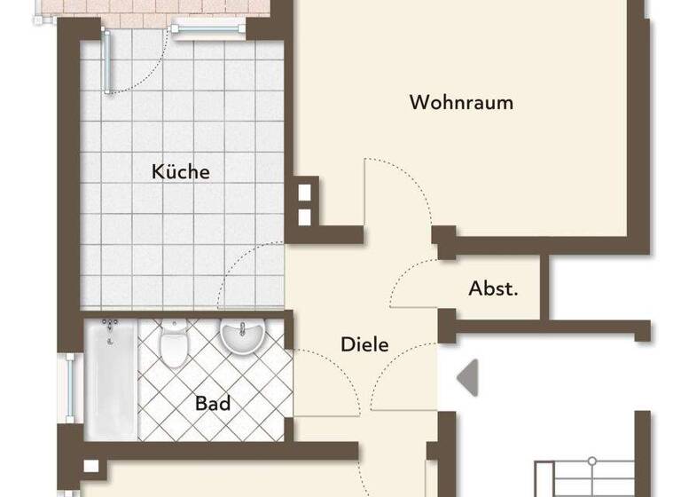 Wohnung zum Kauf 90.000 € 2 Zimmer 53 m² frei ab sofort Kevelaer 47623