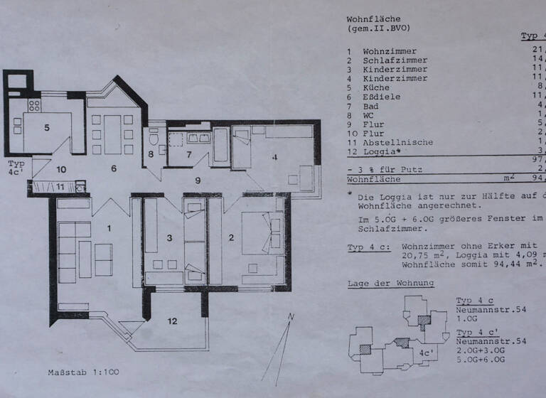 Wohnung zum Kauf 310.000 € 4,5 Zimmer 95 m²<br/>Wohnfläche 5.<br/>Geschoss Südstadt Fürth 90763