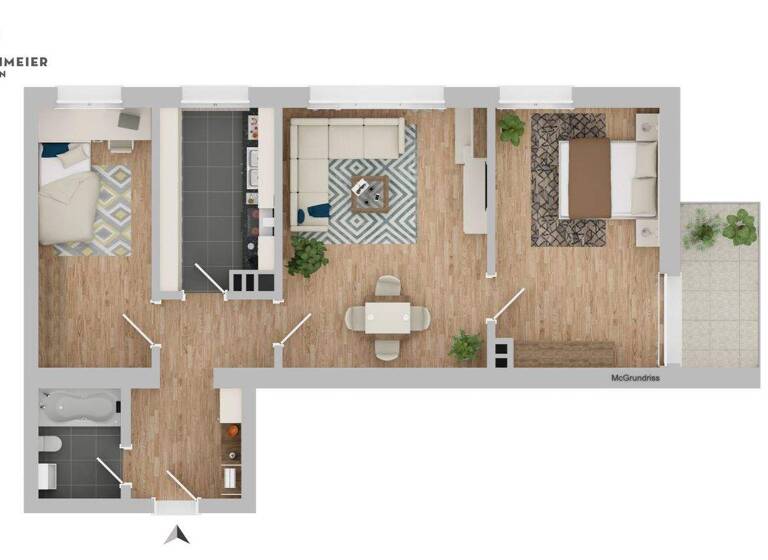 Wohnung zum Kauf 689.000 € 3 Zimmer 66 m² 4. Geschoss Obergiesing München 81541