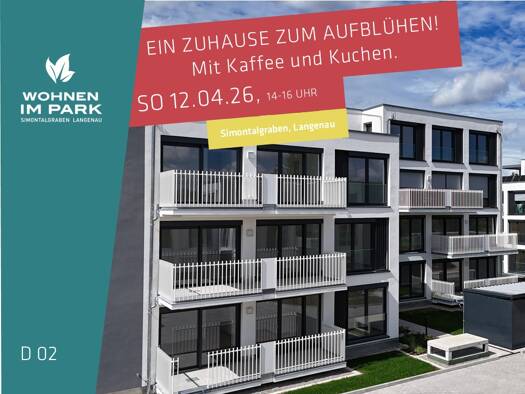 Wohnung zum Kauf - Neubau provisionsfrei 399.900 € 2 Zimmer 76,8 m² 1. Geschoss Am Simontalgraben 23 Langenau 89129