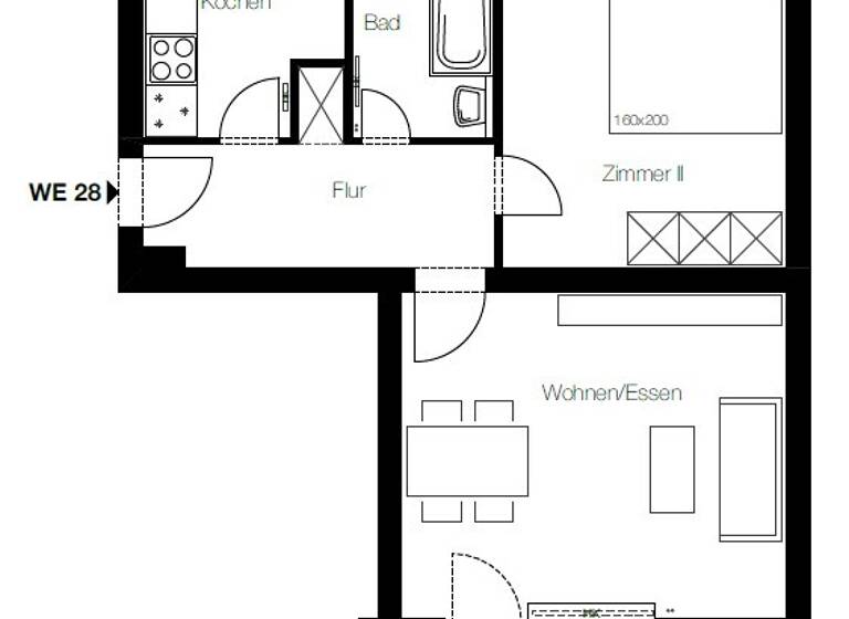 Wohnung zum Kauf provisionsfrei 245.000 € 2 Zimmer 46,3 m²<br/>Wohnfläche 2.<br/>Geschoss Aachener Straße 37 Wilmersdorf Berlin 10713