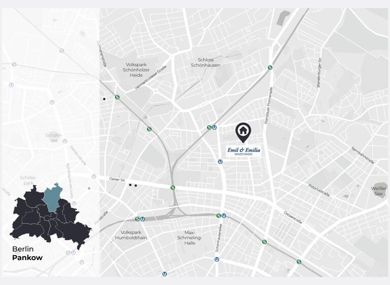 Wohnung zum Kauf provisionsfrei 279.900 € 2 Zimmer 68,5 m² 3. Geschoss Binzstraße 20 Pankow Berlin 13189