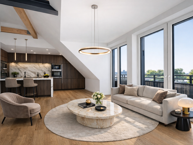 Penthouse zum Kauf - Erstbezug 3 Zimmer 67,9 m² 5. Geschoss Mülheim Köln 51063