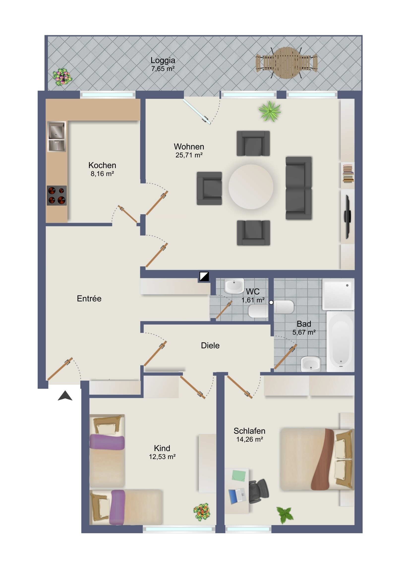 Wohnung zum Kauf 159.500 € 3 Zimmer 92 m²<br/>Wohnfläche Speldorf - Nordost Mülheim an der Ruhr 45478