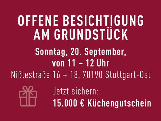 Wohnung zum Kauf - Erstbezug provisionsfrei 749.500 € 4 Zimmer 100 m² EG Ost Ost 70190