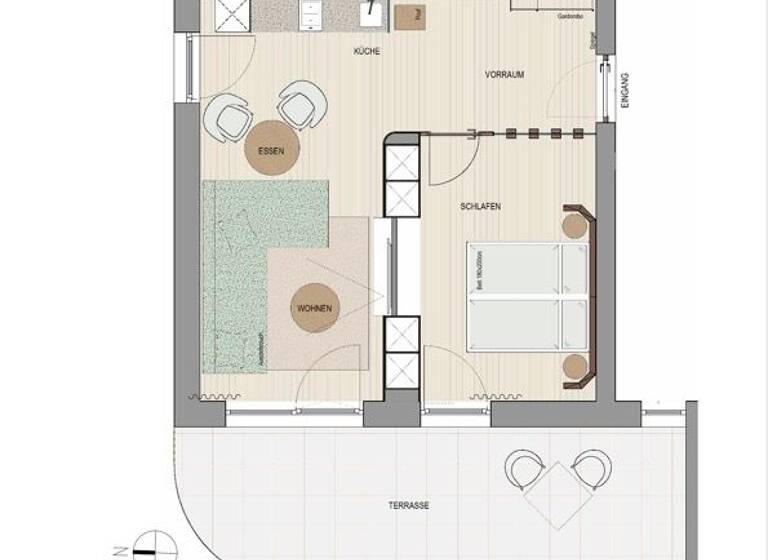 Studio zum Kauf provisionsfrei 439.000 € 2 Zimmer 48,4 m² EG Oberndorf in Tirol 6372